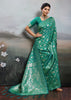 Antique Green Woven Banarasi Silk Saree