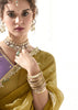 Herbal Green Designer Organza Tissue Silk Saree