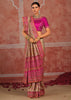 Silver Grey Embroidered Designer Saree