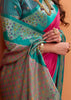 Raspberry Pink Banarasi Satin Silk Saree