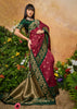 Rich Maroon Woven Soft Silk Saree