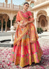 Multicolor Banarasi Silk Embroidered Lehenga