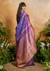 Lavender Purple Woven Banarasi Silk Saree
