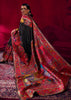 Pirate Black Woven Cotton Kashmiri Jamewar Saree