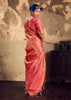 Coral Pink Woven Kanjivaram Silk Saree