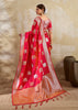 Bridal Red Woven Banarasi Silk Saree