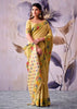 Lime Yellow Woven Tissue Silk Saree