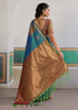 Horizon Blue Banarasi Silk Saree