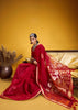 Bridal Red Woven Cotton Silk Saree