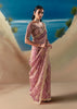 Mauve Pink Satin Organza Embroidered Saree