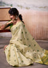 Cream Woven Banarasi Cotton Silk Saree