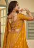 Festive Yellow Banarasi Designer Lehenga