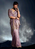 Lavender Purple Designer Silk Saree