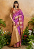 Orchid Purple Woven Banarasi Silk Saree