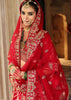 Red Heavy Embroidered Designer Lehenga