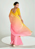 Blossom Pink Ombre Banarasi Tissue Saree