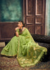 Pistachio Green Woven Cotton Silk Saree