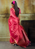 Peach Pink Banarasi Tusser Silk Saree