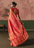 Gajari Pink Woven Georgette Bandhej Saree
