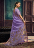 Lavender Purple Woven Cotton Silk Saree