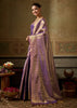 Royal Lilac Woven Kanjivaram Silk Saree