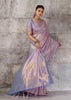 Lavender Woven Kanjivaram Silk Saree