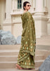Heena Green Printed Cotton Silk Saree