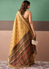 Mustard Gold Woven Cotton Silk Saree