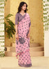 Dusky Pink Woven Linen Silk Saree