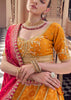 Zinnia Orange Embroidered Designer Lehenga Set