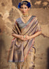 Metallic Mauve Woven Kanjivaram Silk Saree