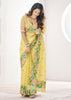 Delight Yellow Woven Linen Silk Saree