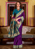 Royal Purple Banarasi Soft Silk Saree
