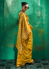 Memosa Yellow Woven Banarasi Satin Silk Saree