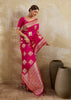 Princess Pink Woven Banarasi Silk Saree