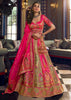 Beige And Pink Heavy Banarasi Designer Lehenga