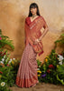Earth Red Printed Patola Silk Saree