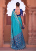 Heritage Blue Woven Banarasi Silk Saree