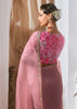 Rose Pink Designer Silk Saree