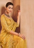 Daffodil Yellow Designer Tissue Silk Saree
