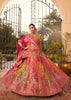 Multicolour Banarasi Silk Embroidered Lehenga