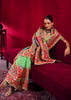 Jasmine Green Woven Cotton Kashmiri Jamewar Saree