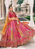 Pink & Yellow Heavy Embroidered Designer Lehenga