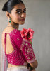 Lavender Embroidered Silk Saree With Heavy Blouse