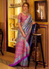 Aqua Blue Woven Patola Tissue Silk Saree