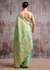 Sea Green Woven Tissue Silk Saree