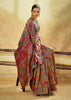 Fossil Grey Woven Cotton Kashmiri Jamewar Saree