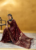 Dark Maroon Woven Banarasi Satin Silk Saree