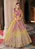 Yellow & Pink Heavy Embroidered Designer Lehenga