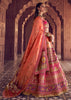 Pink Banarasi Silk Embroidered Lehenga